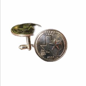 Texas quarter cufflinks